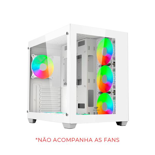 GABINETE AQUARIUS MT-G910WH S/ FONTE BRANCO C3TECH