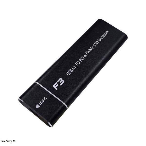 GAVETA PARA SSD NVME EXTERNO USB-C C/ HUB 6EM1 F3