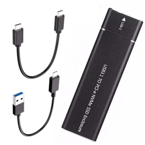 GAVETA PARA SSD NVME EXTERNO USB-C PRETO CS-NVM F3