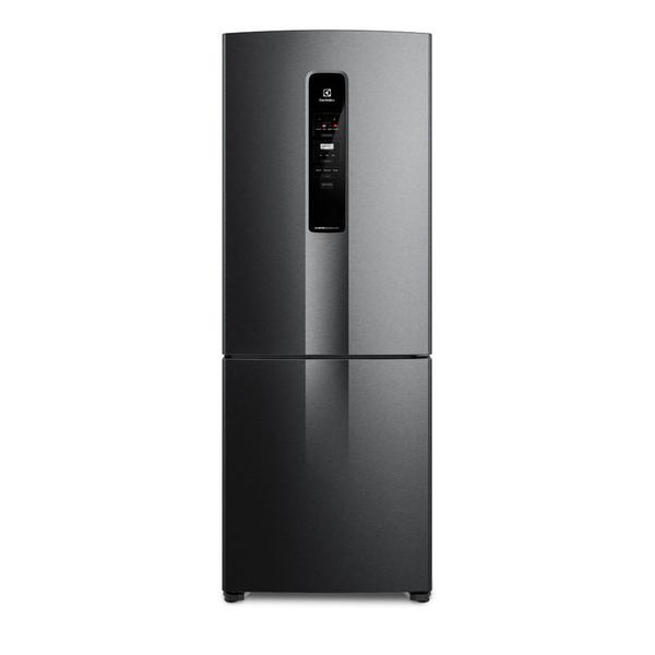 GELADEIRA ELECTROLUX AUTOSENSE INVERTER 490L PRETA INOX IB7B