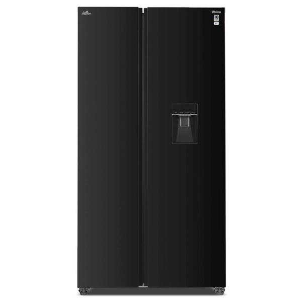 GELADEIRA PHILCO 434L INVER. SIDE BY SIDE PRF43A 127V PRETA