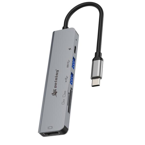 HUB USB-C P/ USB/CARTAO PEI-HUB23 PEINING