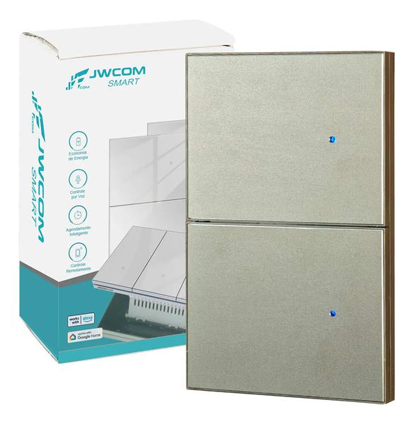 INTERRUPTOR INTELIGENTE 2 TECLAS ZIGBEE SA-ZB217B-PT JWCOM