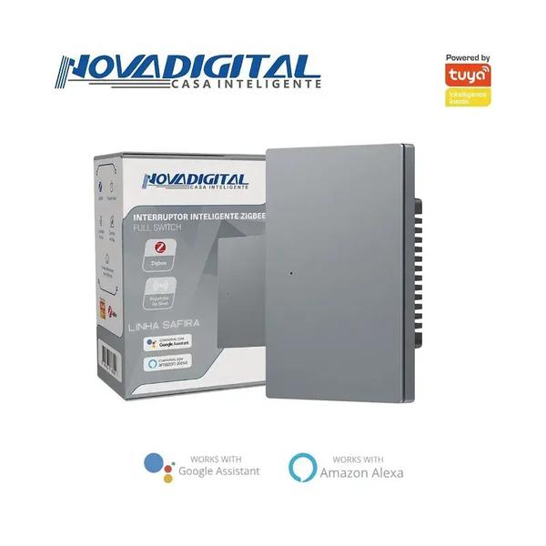 INTERRUPTOR INTELIGENTE FULL PRESS SAFIRA SA-2 NOVADIGITAL