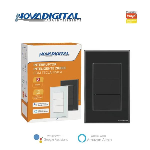 INTERRUPTOR INTELIGENTE ZIGBEE SOFT TOUCH QZ-1B NOVADIGITAL