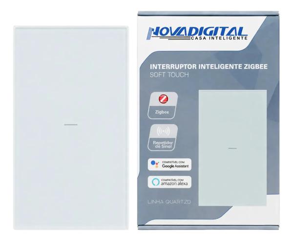INTERRUPTOR INTELIGENTE ZIGBEE SOFT TOUCH QZ-2B NOVADIGITAL