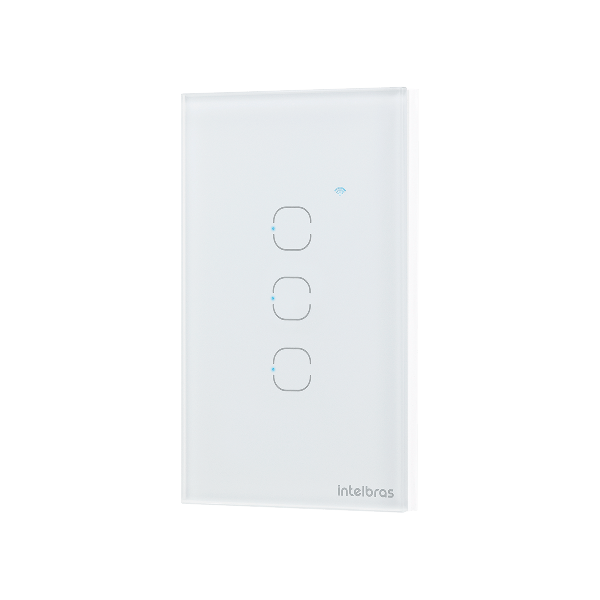 INTERRUPTOR SMART TOUCH WIFI 3 TECLAS BCO EIW 1003 INTELBRAS