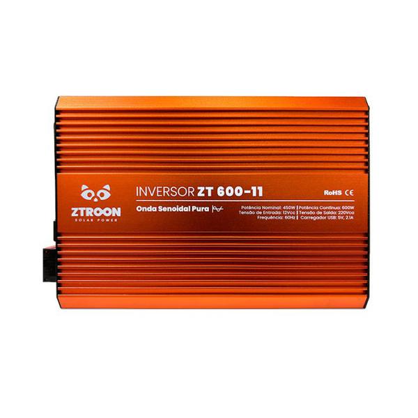 INVERSOR OFF GRID ZTROON 600W 12/127V ZT600-11