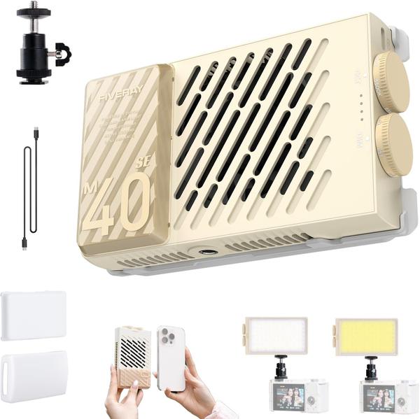 LED PORTATIL 40W BICOLOR ZHIYUN FIVERAY M40 SE COMBO