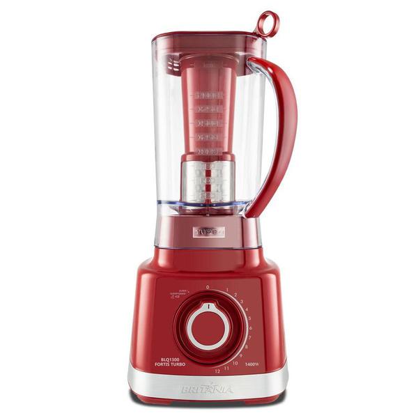 LIQUIDIFICADOR BRITANIA 1400W 3L 12 VEL. BLQ1300V VERM. 127V