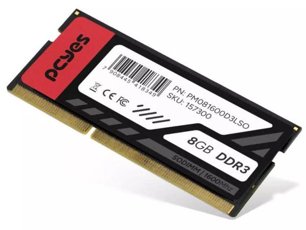 MEMORIA NOTEBOOK 8GB DDR3 1600MHZ 1.35V PCYES