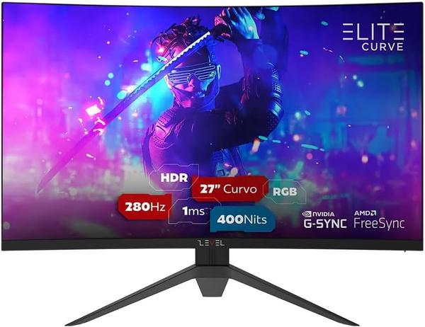 MONITOR GAMER 27" CURVO ELED 280HZ 1MS FSYNC GSYNC LEVEL