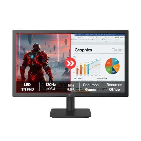 MONITOR GAMER LG 22" FHD 120HZ 22U403A