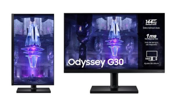 MONITOR GAMER SAMSUNG G30 24" FHD 1MS 144HZ LS24BG300ELMZD