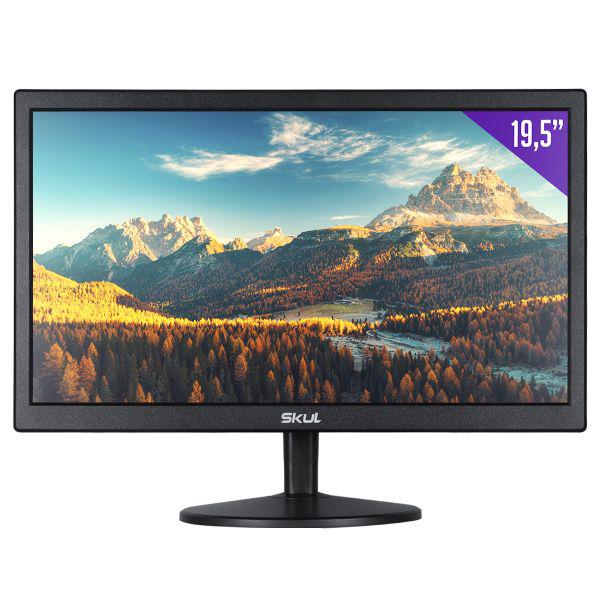 MONITOR LED 19,5" 75HZ VGA+HDMI OFFICE SM1955MS75 PRETO SKUL
