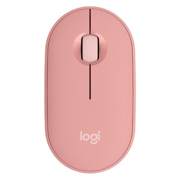 MOUSE SEM FIO/BLUETOOTH LOGITECH M350S PEBBLE 2 ROSA