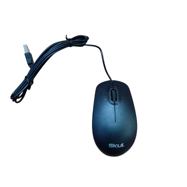 MOUSE USB SKUL 1000DPI 1.8MT PRETO