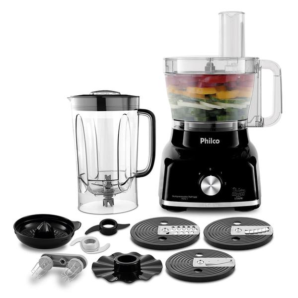 MULTIPROCESSADOR PHILCO 1700W 9 EM 1 PMP1600P PRETO 127V