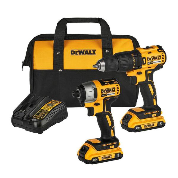 PARAFUSADEIRA/FURADEIRA IMPAC. COMBO 20V MAX DCK276D2 DEWALT
