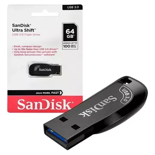 PEN DRIVE 64GB USB 3.0 ULTRA SHIFT SANDISK