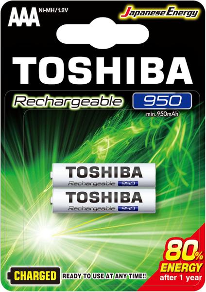 PILHA RECARREGAVEL AAA 950MAH TOSHIBA