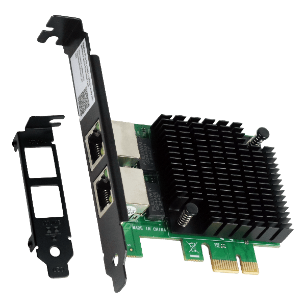 PLACA DE REDE RJ45 PCI-E GIGABIT 2 PORTAS LC1000-2P PCYES