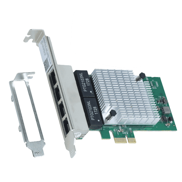 PLACA DE REDE RJ45 PCI-E GIGABIT 4 PORTAS LC1000-IT4P PCYES
