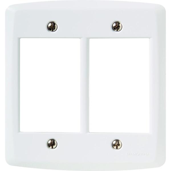 PLACA ESPELHO 4X4 6P HORIZONTAL TRAMONTINA LUX BRANCA