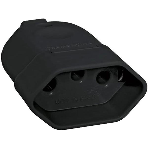 PLUGUE FEMEA 3P 10A/250V TRAMONTINA PRETO