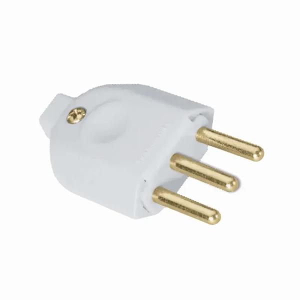 PLUGUE MACHO 3P 10A/250V TRAMONTINA BRANCO