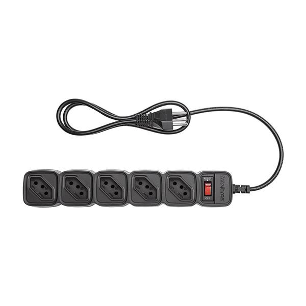 PROTETOR ELETRONICO C/5 TOMADAS 3M EPE 205+ PRETO INTELBRAS