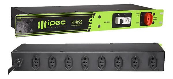 REGUA PARA RACK C/ DISJUNTOR DJ 5000 IPEC CINZA