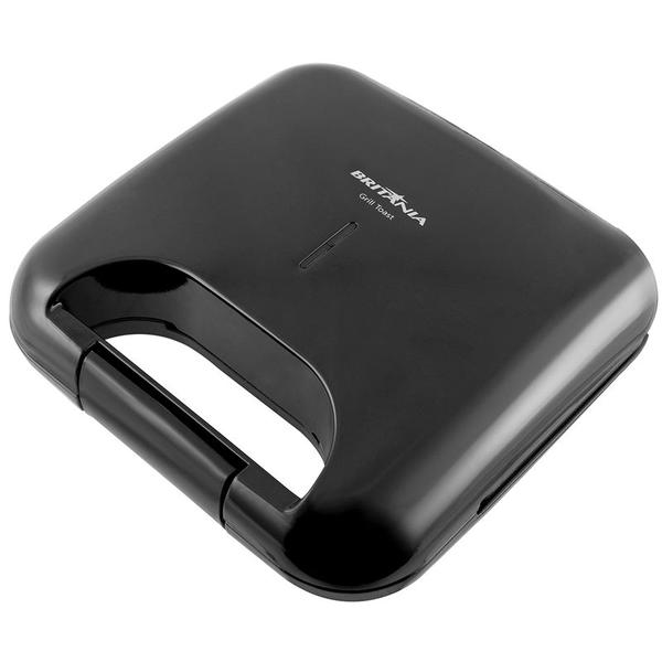 SANDUICHEIRA E GRILL BRITANIA 750W TOAST BGR01P PRETA 127V