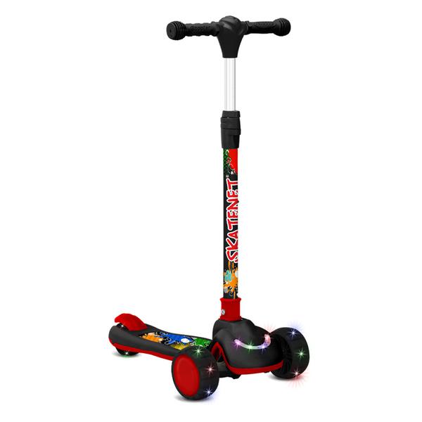 SKATENET DOBRAVEL LED PRETO/VERMELHO BANDEIRANTE