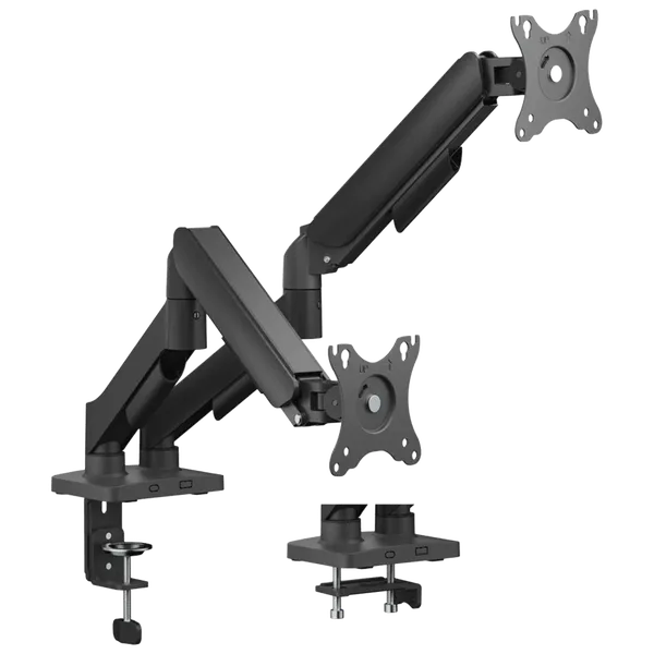 SUPORTE ARTICULADO C/ MOLA P/ 2 MONIT. 17-32" USB 3.0 PCYES