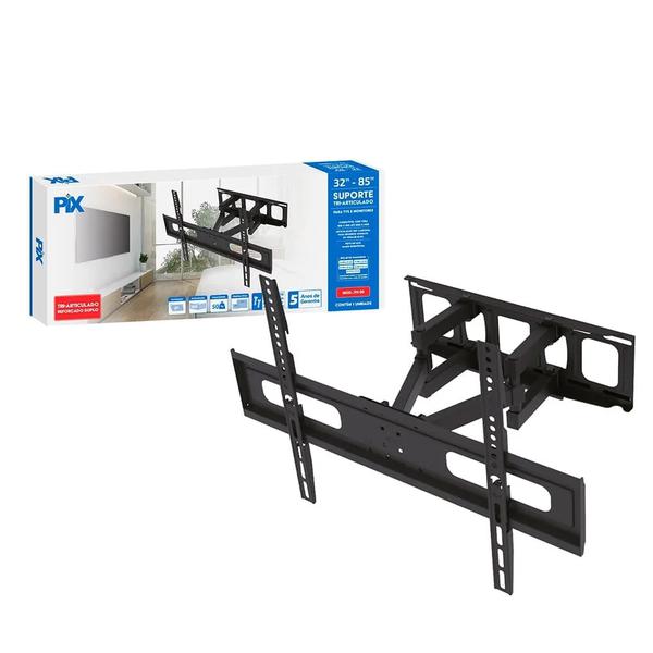SUPORTE P/ TV TRI-ARTICULADO REFORCADO 32"-85" 079-0049 PIX