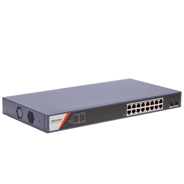 SWITCH HIKVISION 16P GE POE +2P SFP GE DS-3E1518P-SI-16P2F