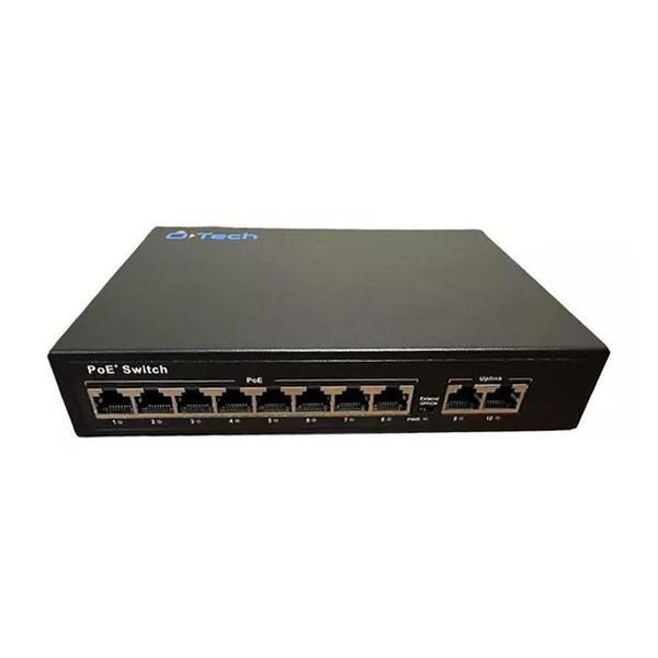 SWITCH POE 8P 10/100M 15/30W + 2P UPLINK HOE3038 OTECH