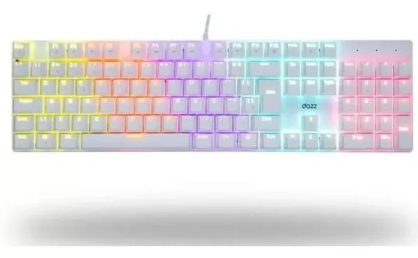 TECLADO MECANICO ORION ESSENTIAL YH BLUE USB2.0 BRANCO DAZZ
