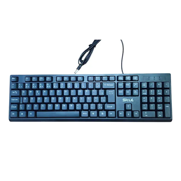 TECLADO USB SKUL 1.8MT PRETO