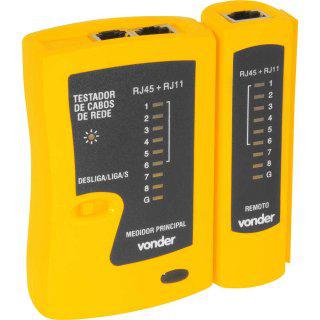 TESTADOR DE CABOS RJ45 RJ12 RJ11 VONDER