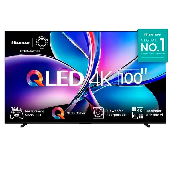 TV 100" HISENSE 4K 144HZ QLED SMART 100Q7QG