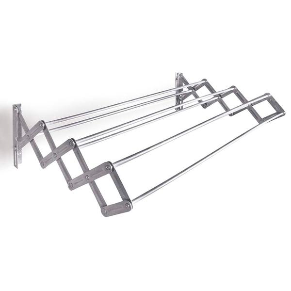 VARAL PAREDE SANFONADO 80CM ALUMINIO MOR